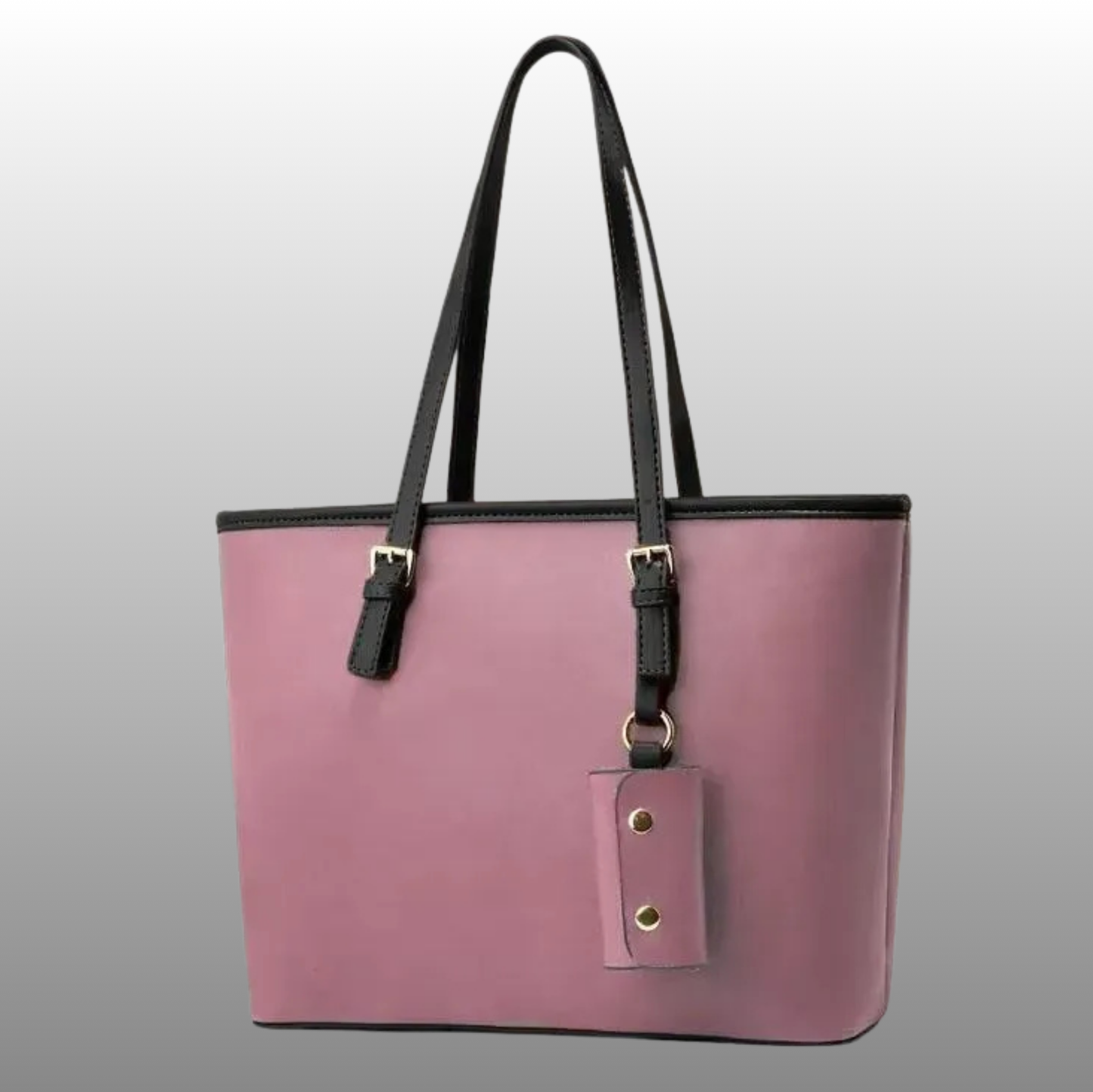 LEATHER PLAIN SHOULDER BAG