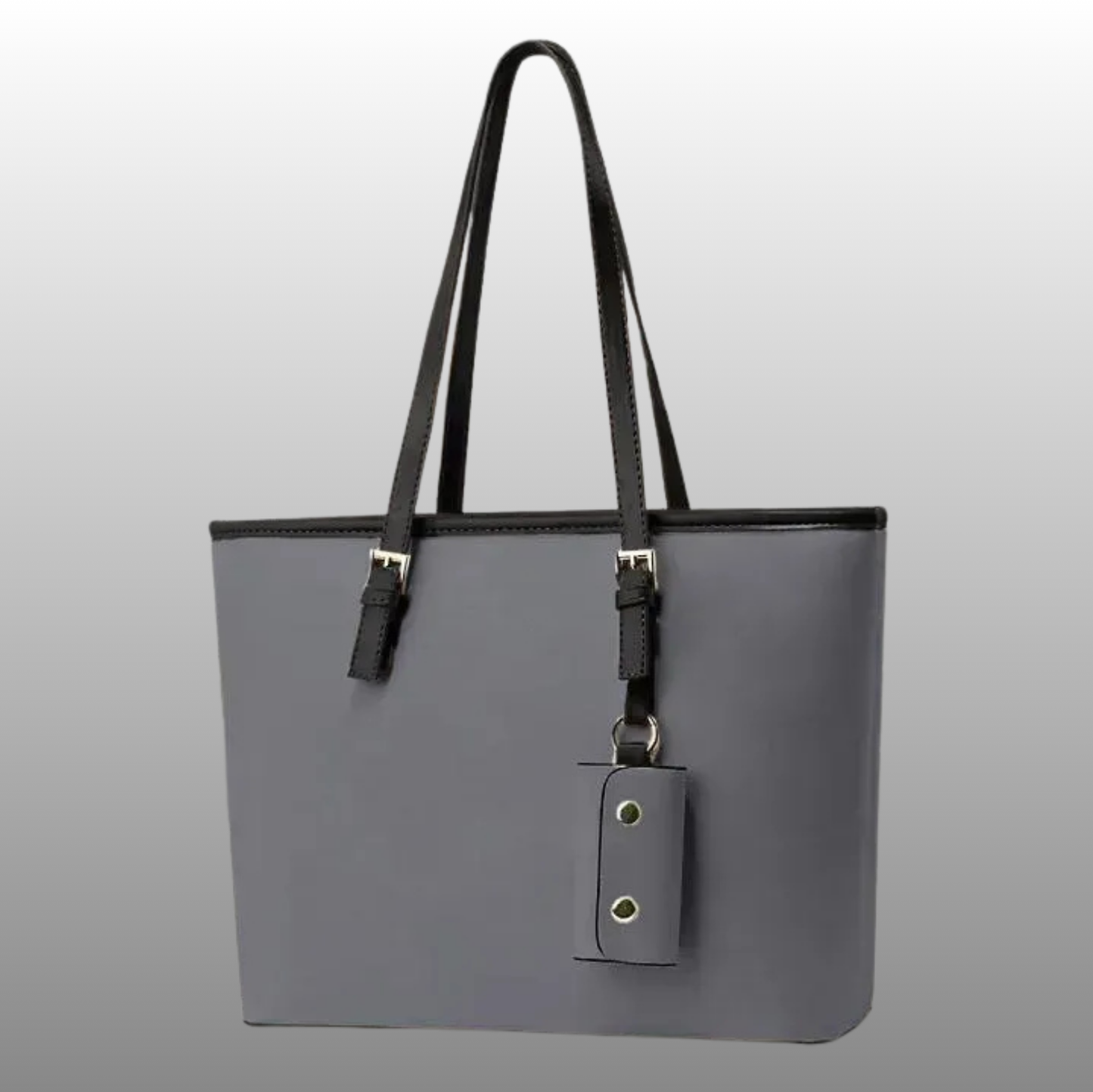 LEATHER PLAIN SHOULDER BAG