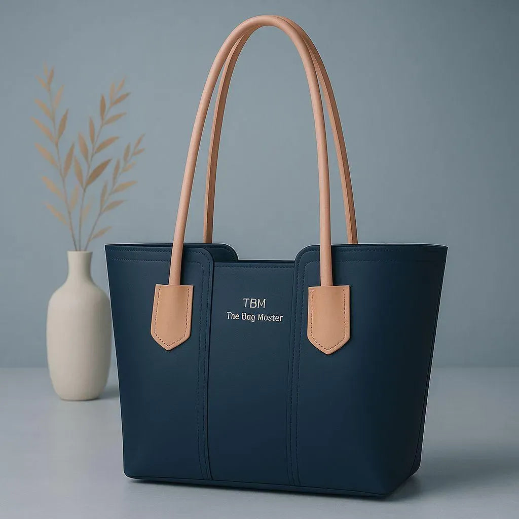 SYNTHETIC LEATHER TOTE BAG
