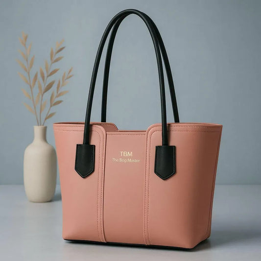 SYNTHETIC LEATHER TOTE BAG