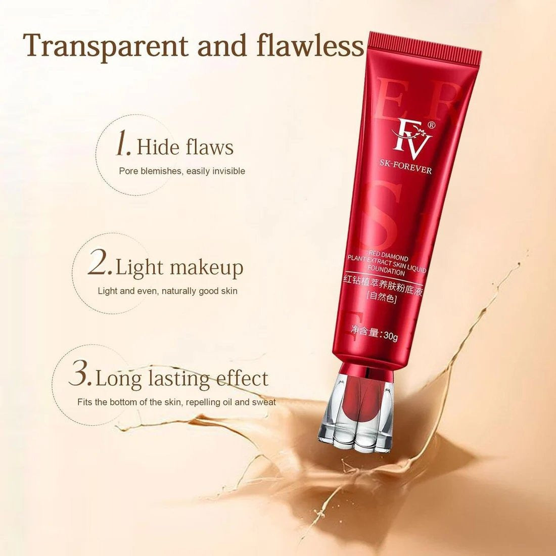 FV SK FOREVER FOUNDATION TUBE CHINA RED WATERPROOF